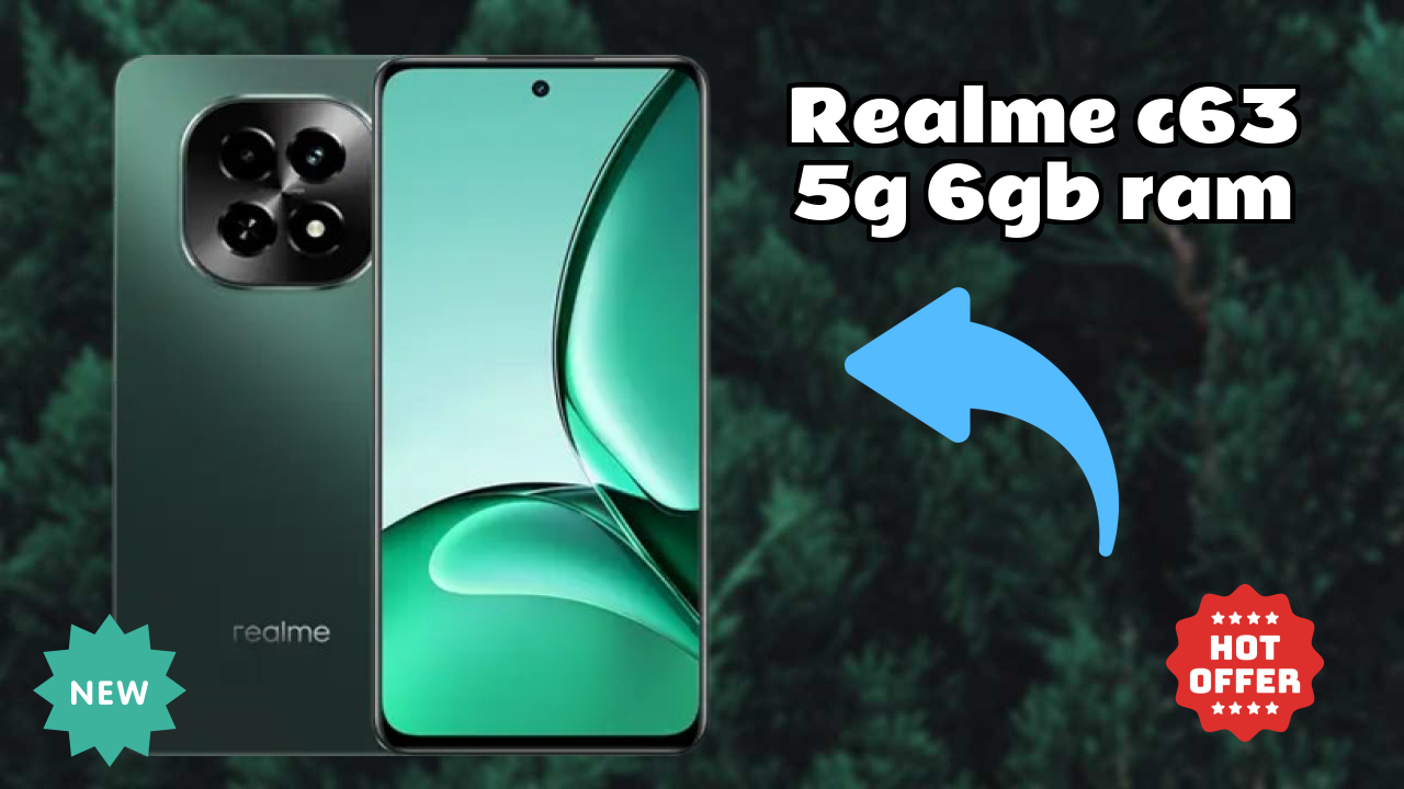 Realme C63 5G 6GB RAM Display Size: 6.67 Inches (16.94 Cm) Screen Review