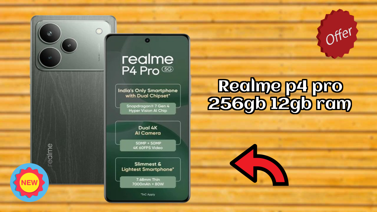 Realme P4 Pro 256GB 12GB RAM Display Technology: 6.8 Inches (17.27 Cm) Screen