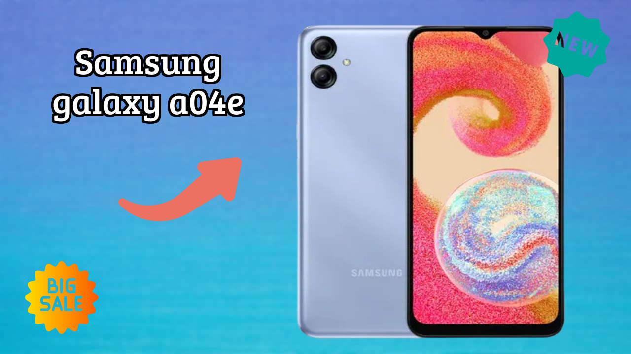 Samsung Galaxy A04e Display Technology: 6.5 Inches (16.51 Cm) Screen