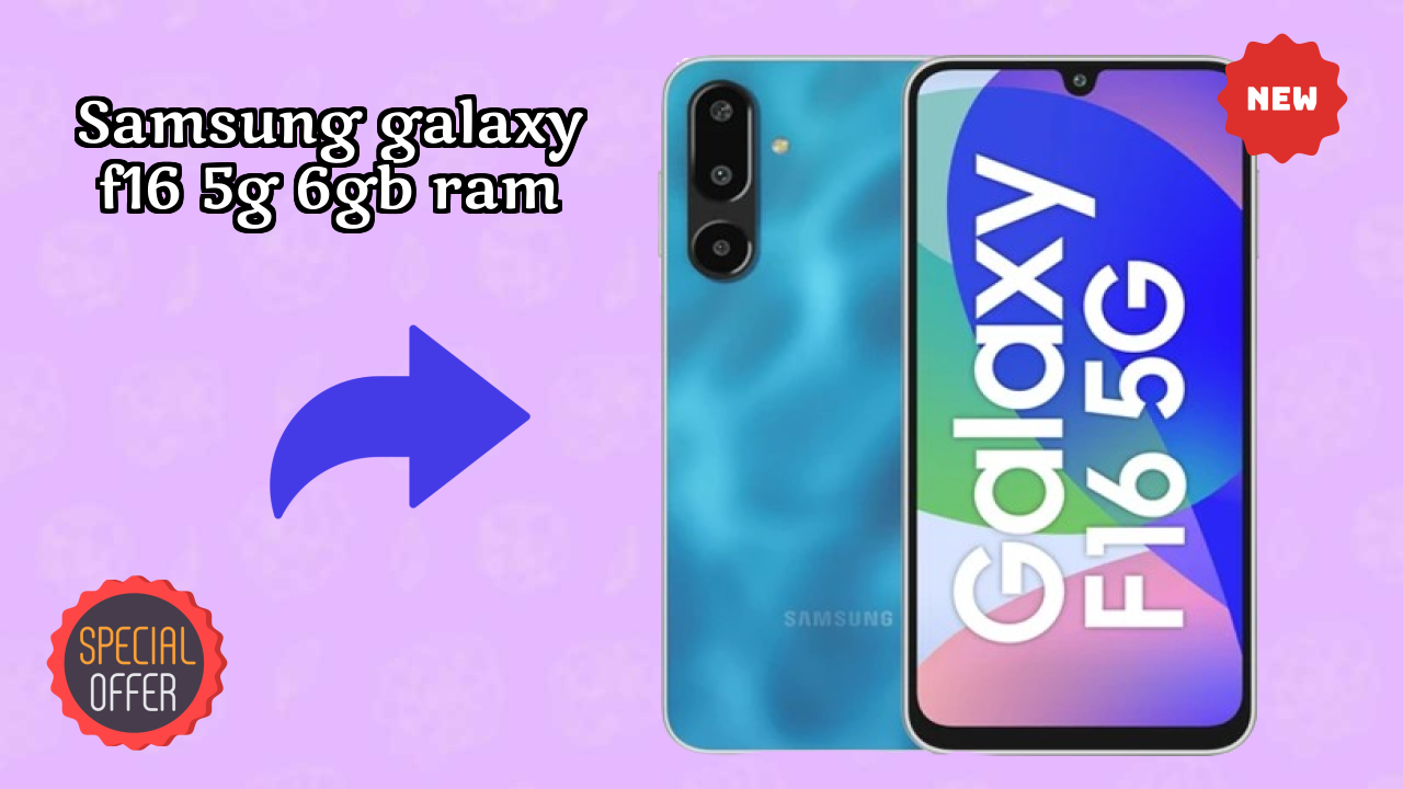 Samsung Galaxy F16 5G 6GB RAM Display Quality: Super AMOLED Review