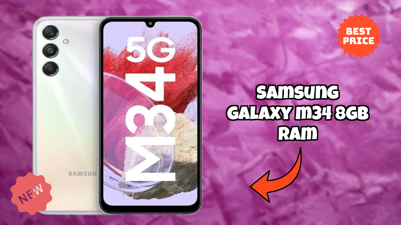 Samsung Galaxy M34 8GB RAM Display Size: 6.5 Inches (16.51 Cm) Screen Review